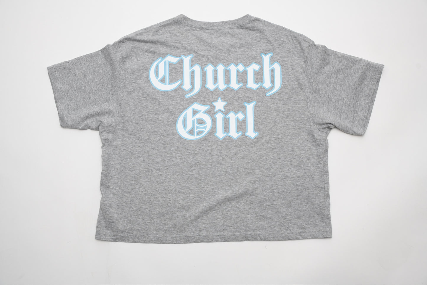 Church Girl “God Gotchu” Waist Crop Tee