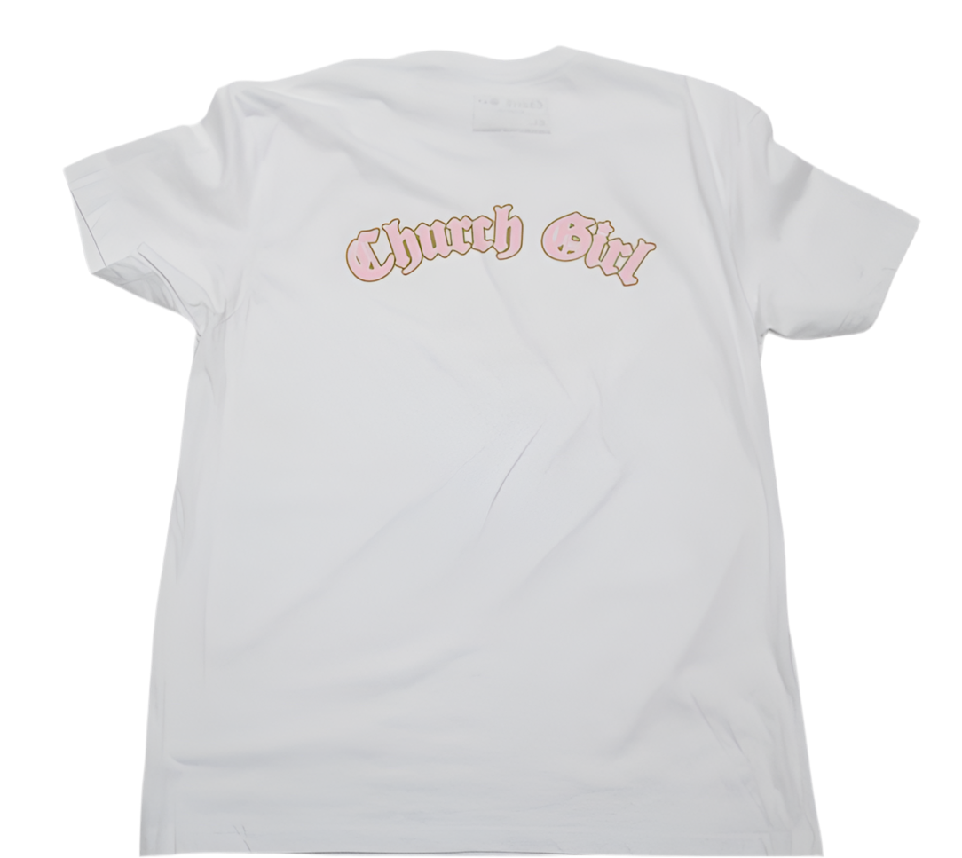 Women’s Church Girl “God Gotchu” White Tee