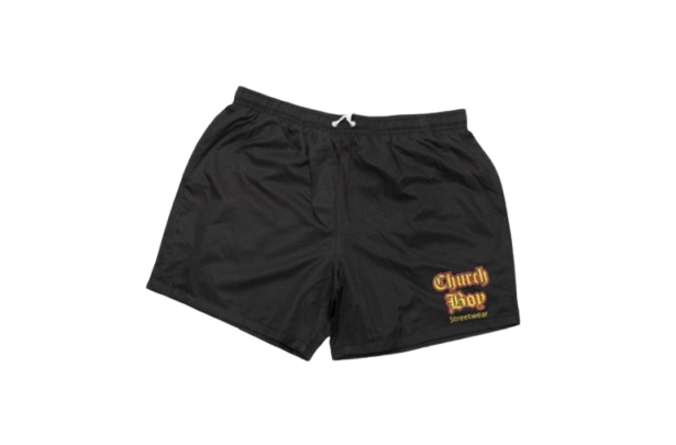 Church Boy Black Nylon Short