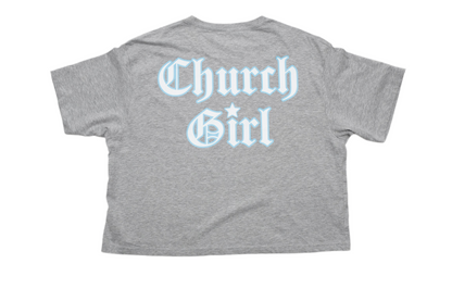 Church Girl “God Gotchu” Waist Crop Tee