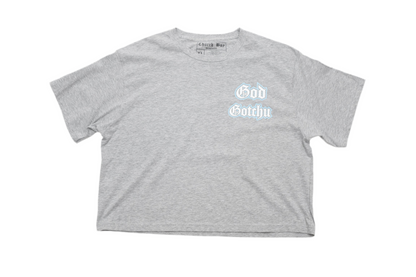 Church Girl “God Gotchu” Waist Crop Tee