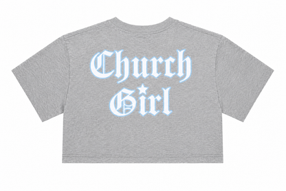 Church Girl “God Gotchu” Waist Crop Tee