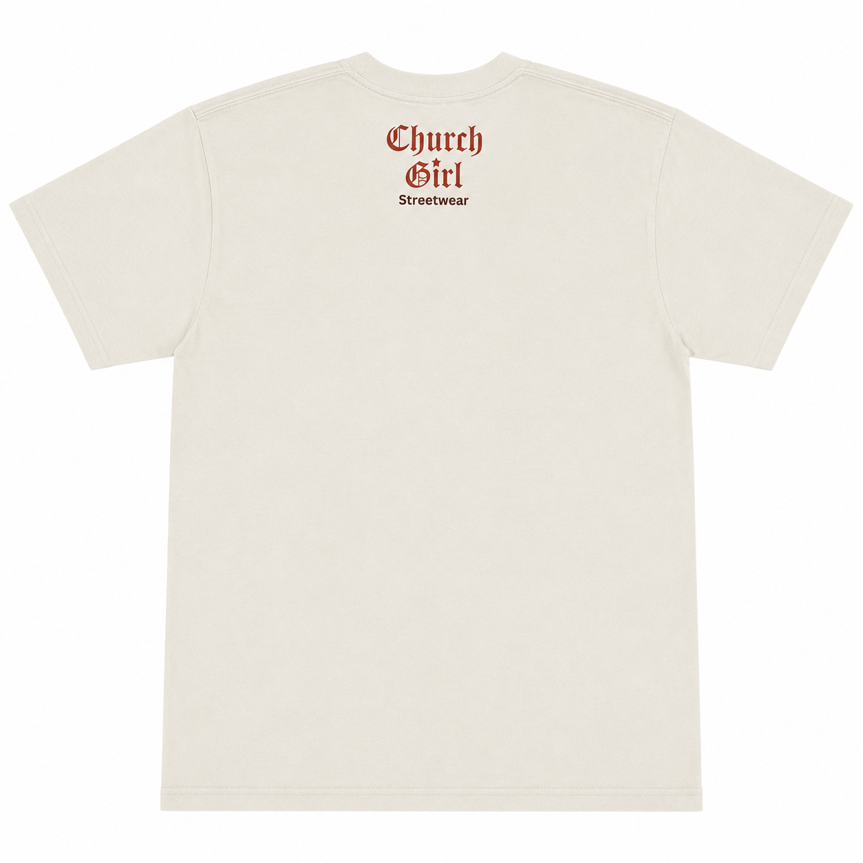 Church Girl Streetwear Cream Tee
